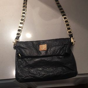 Tory Burch cross body black leather purse